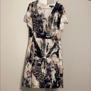 Light cream and scatter colored dress